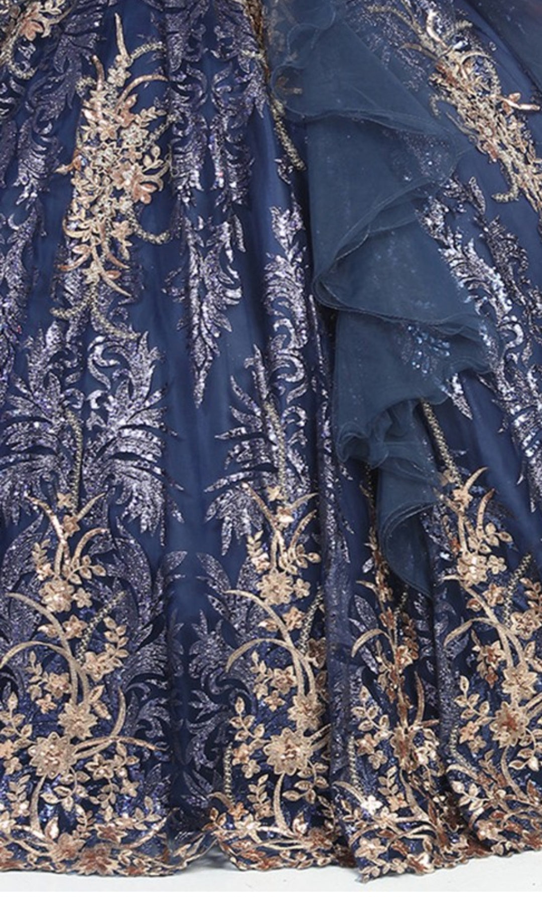 Navy royal vestido de quinceañera