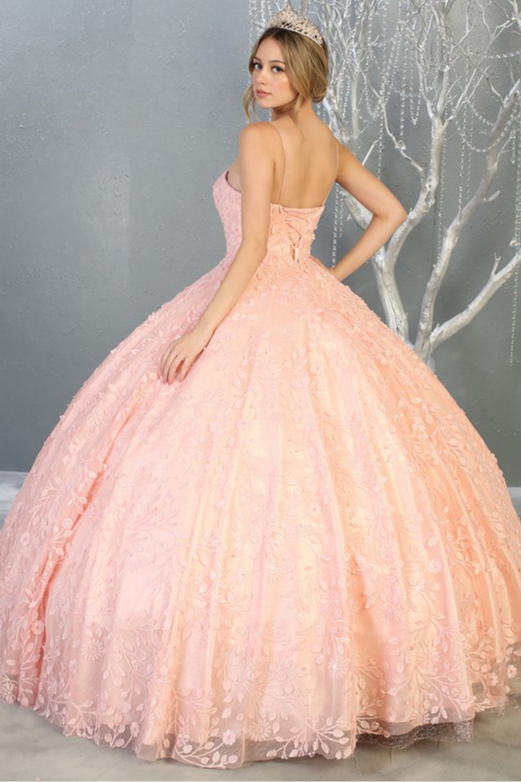 Vestido blush con lentejuelas blush